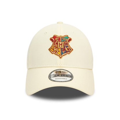 Gorra de béisbol 9FORTY Harry Potter Hogwarts de New Era - Crema