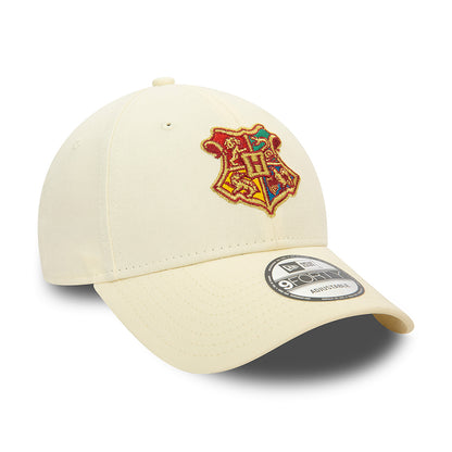 Gorra de béisbol 9FORTY Harry Potter Hogwarts de New Era - Crema