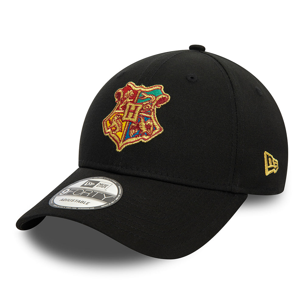 Gorra de béisbol 9FORTY Harry Potter Hogwarts de New Era - Negro