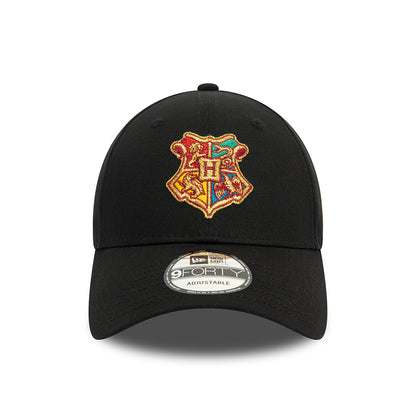 Gorra de béisbol 9FORTY Harry Potter Hogwarts de New Era - Negro