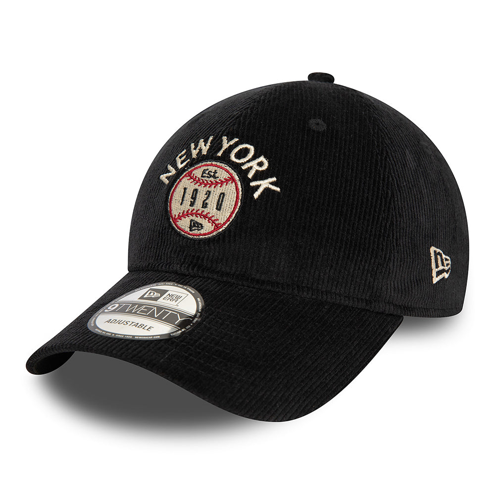 Gorra de béisbol 9TWENTY NE Cord New York de New Era - Negro