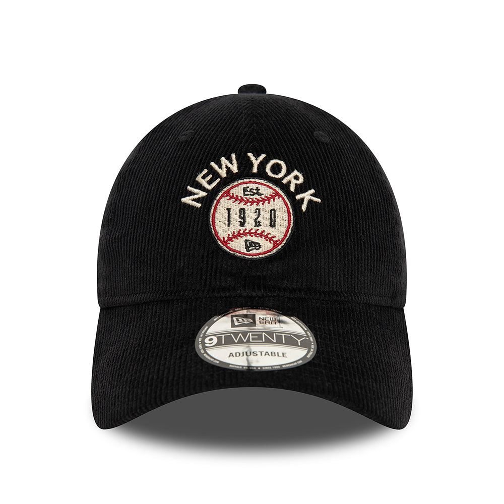 Gorra de béisbol 9TWENTY NE Cord New York de New Era - Negro