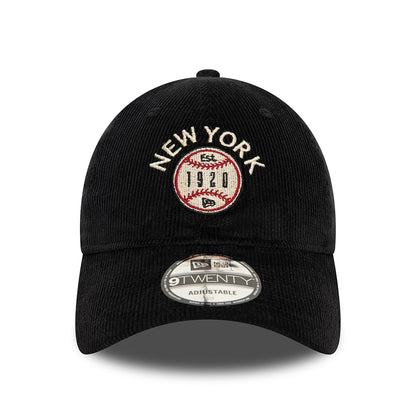 Gorra de béisbol 9TWENTY NE Cord New York de New Era - Negro