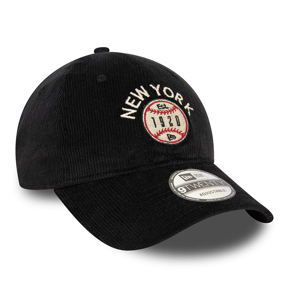 Gorra de béisbol 9TWENTY NE Cord New York de New Era - Negro