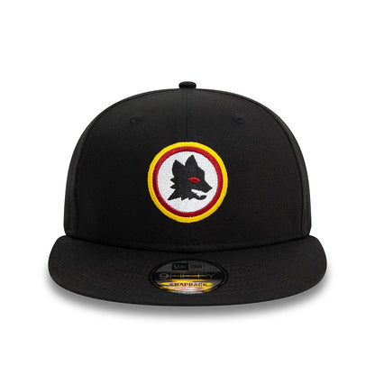 Gorra Snapback 9FIFTY Lupetto AS Roma de New Era - Negro