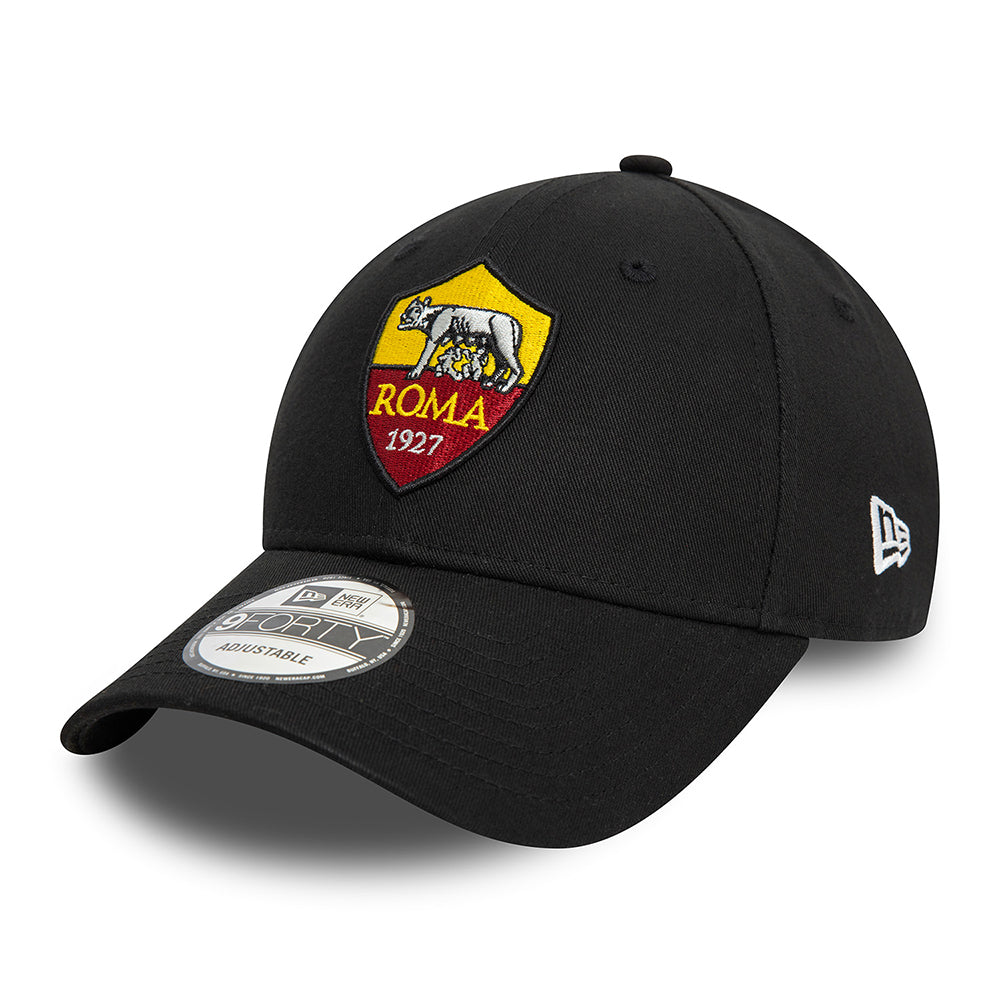 Gorra de béisbol 9FORTY Core AS Roma de New Era - Negro