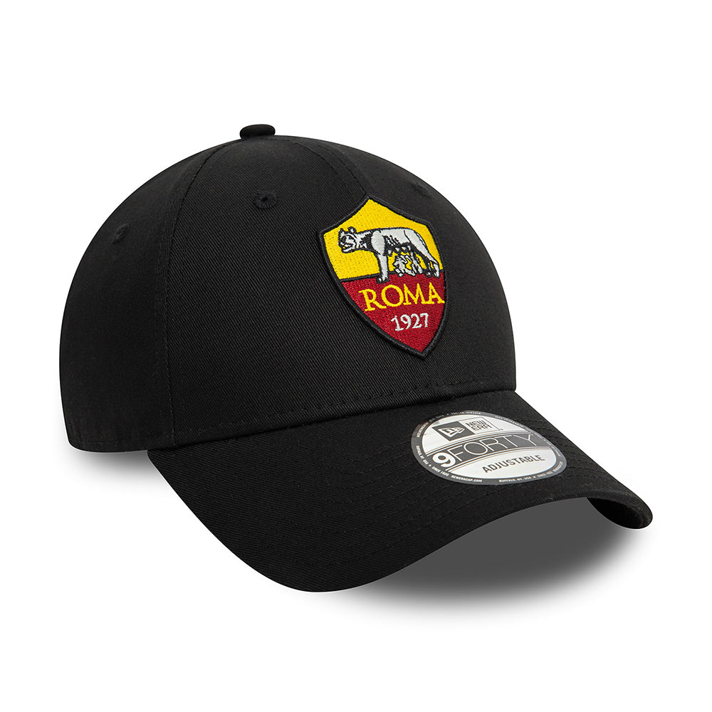 Gorra de béisbol 9FORTY Core AS Roma de New Era - Negro