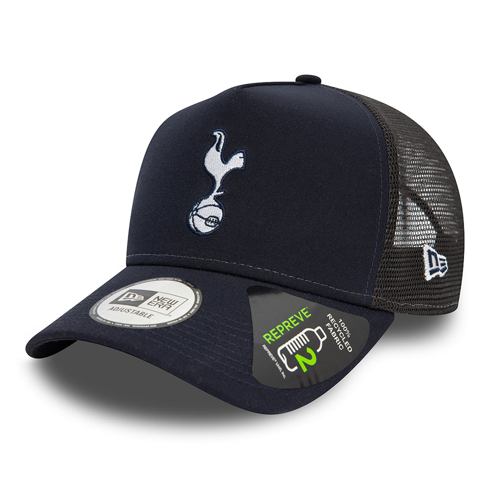 Gorra Trucker A-Frame Repreve Tottenham Hotspur FC de New Era - Azul Marino