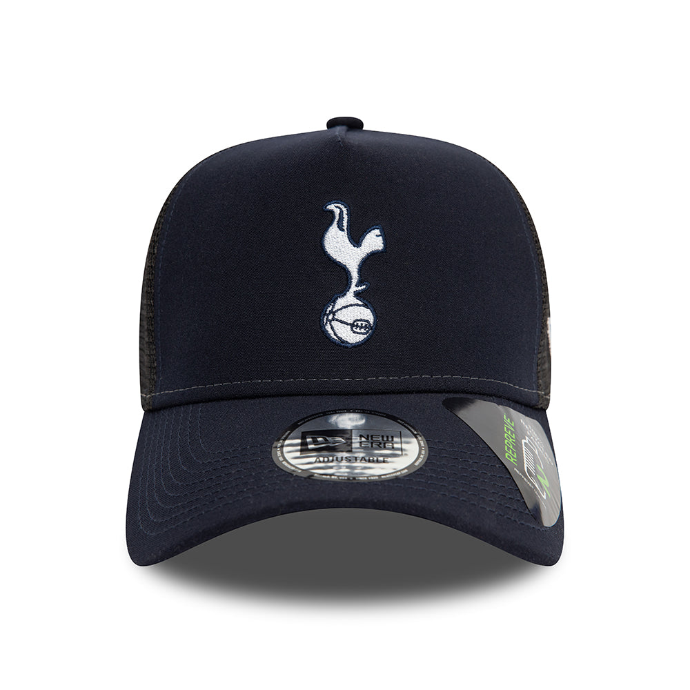 Gorra Trucker A-Frame Repreve Tottenham Hotspur FC de New Era - Azul Marino