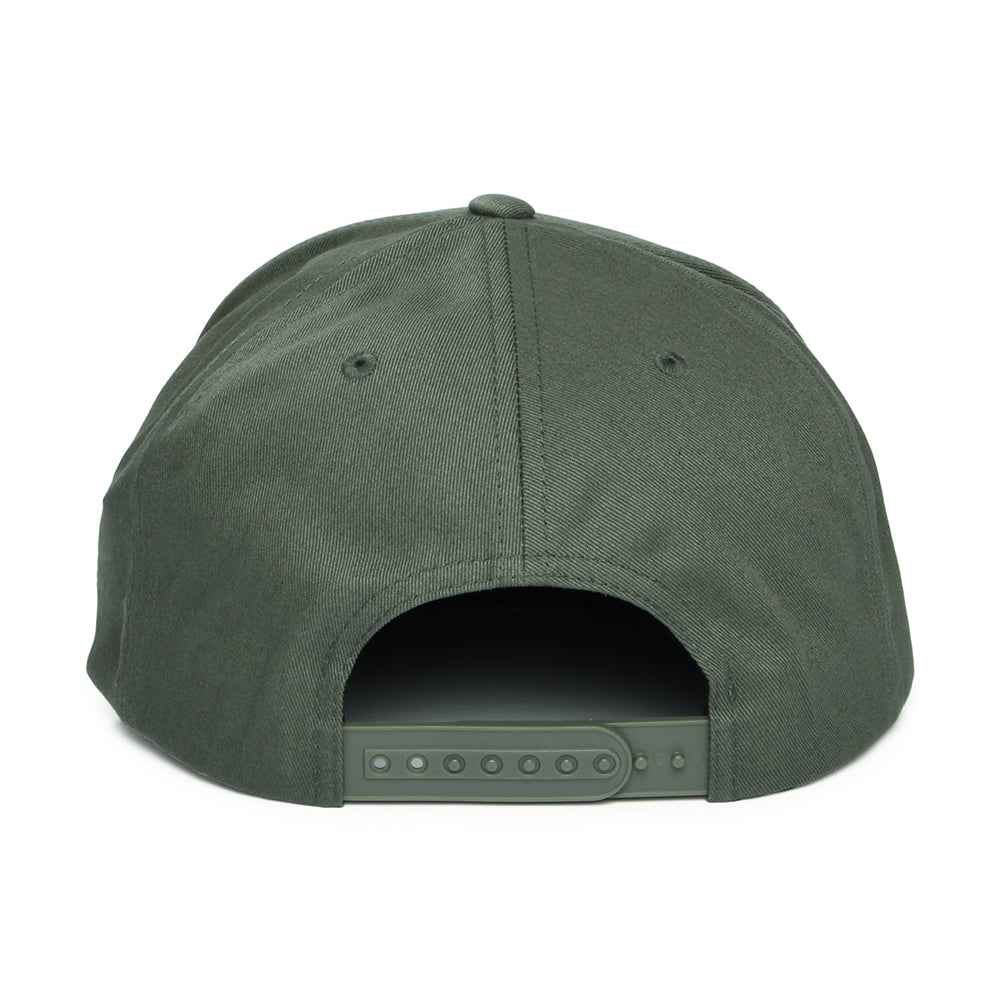 Gorra Snapback Oath III de algodón de Brixton - Vetiver Oscuro