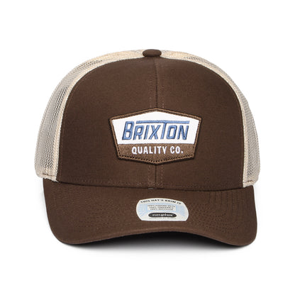 Gorra Trucker Regal NetPlus MP de Brixton - Marrón-Blanco Roto