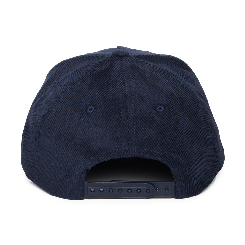 Gorra Snapback Crest C NetPlus MP de pana de Brixton - Azul Marino Lavado