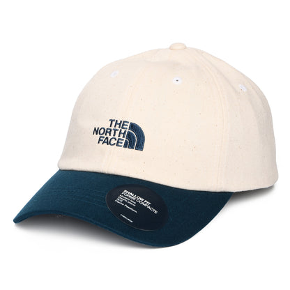 Gorra de béisbol Norm reciclada de The North Face - Natural-Azul Petróleo