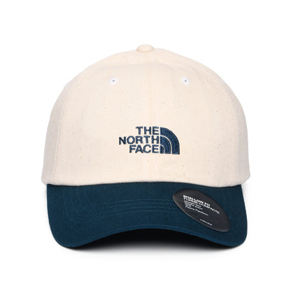 Gorra de béisbol Norm reciclada de The North Face - Natural-Azul Petróleo