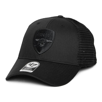 Gorra Trucker Branson MVP Arsenal FC de 47 Brand - Negro sobre Negro