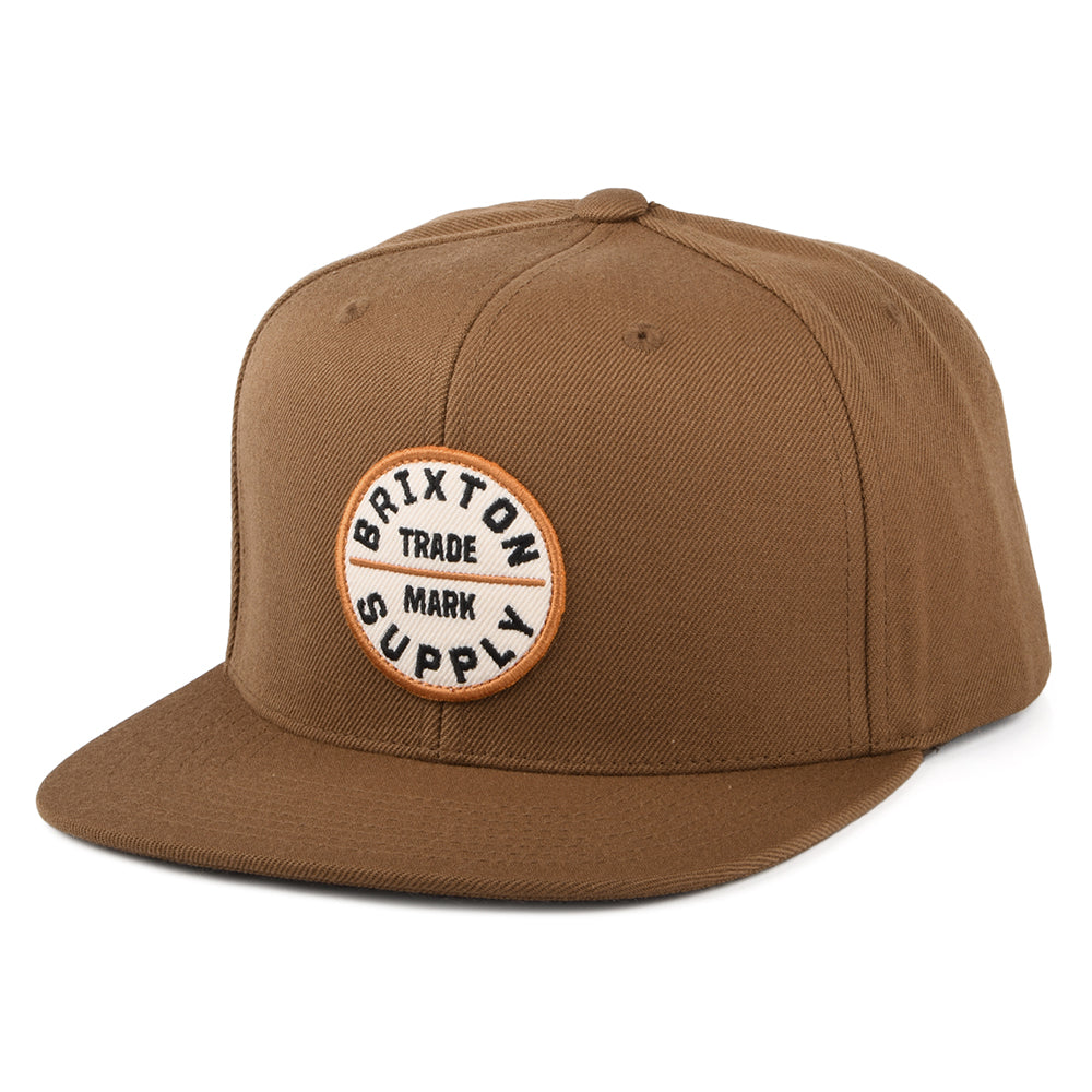 Gorra Snapback Oath III de Brixton - Marrón Claro