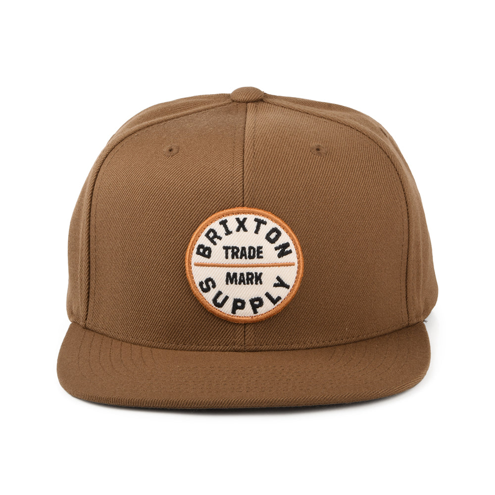 Gorra Snapback Oath III de Brixton - Marrón Claro