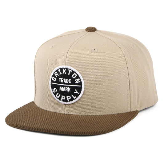 Gorra Snapback Oath III de Brixton - Kaki-Sepia