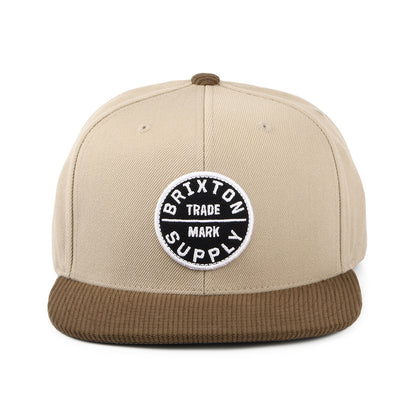 Gorra Snapback Oath III de Brixton - Kaki-Sepia