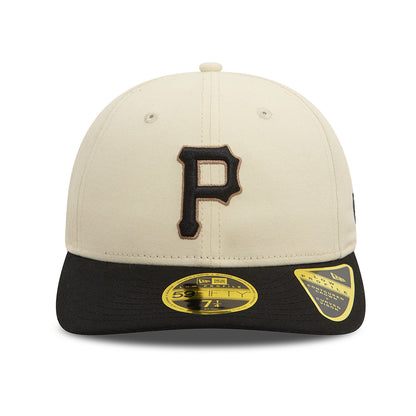 Gorra de béisbol 59FIFTY Perfil Bajo MLB Seasonal World Series Pittsburgh Pirates de New Era - Crema Claro-Negro