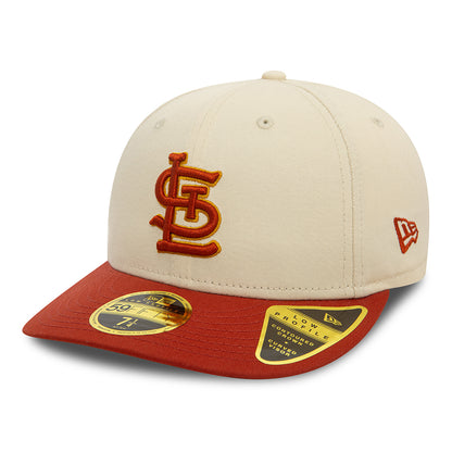 Gorra de béisbol 59FIFTY Perfil Bajo MLB Seasonal World St. Louis Cardinals de New Era - Crema Claro-Rojo Óxido