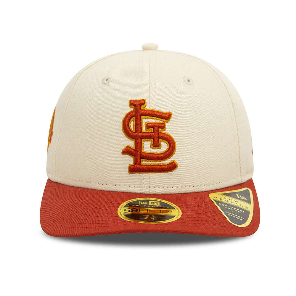 Gorra de béisbol 59FIFTY Perfil Bajo MLB Seasonal World St. Louis Cardinals de New Era - Crema Claro-Rojo Óxido