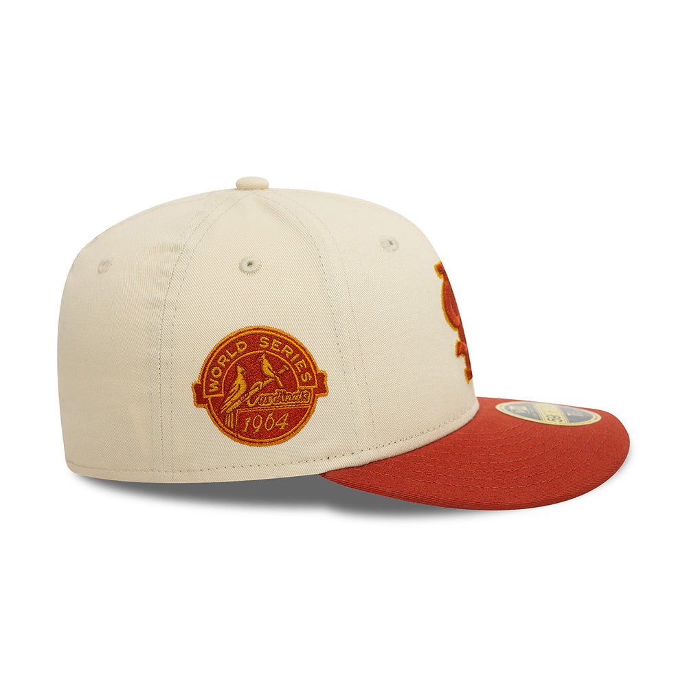 Gorra de béisbol 59FIFTY Perfil Bajo MLB Seasonal World St. Louis Cardinals de New Era - Crema Claro-Rojo Óxido