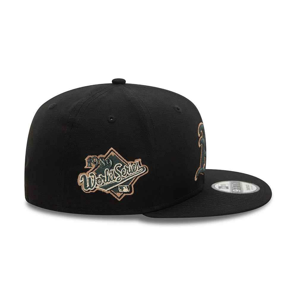 Gorra Snapback 9FIFTY - MLB Seasonal World Series Oakland Athletics de New Era - Negro