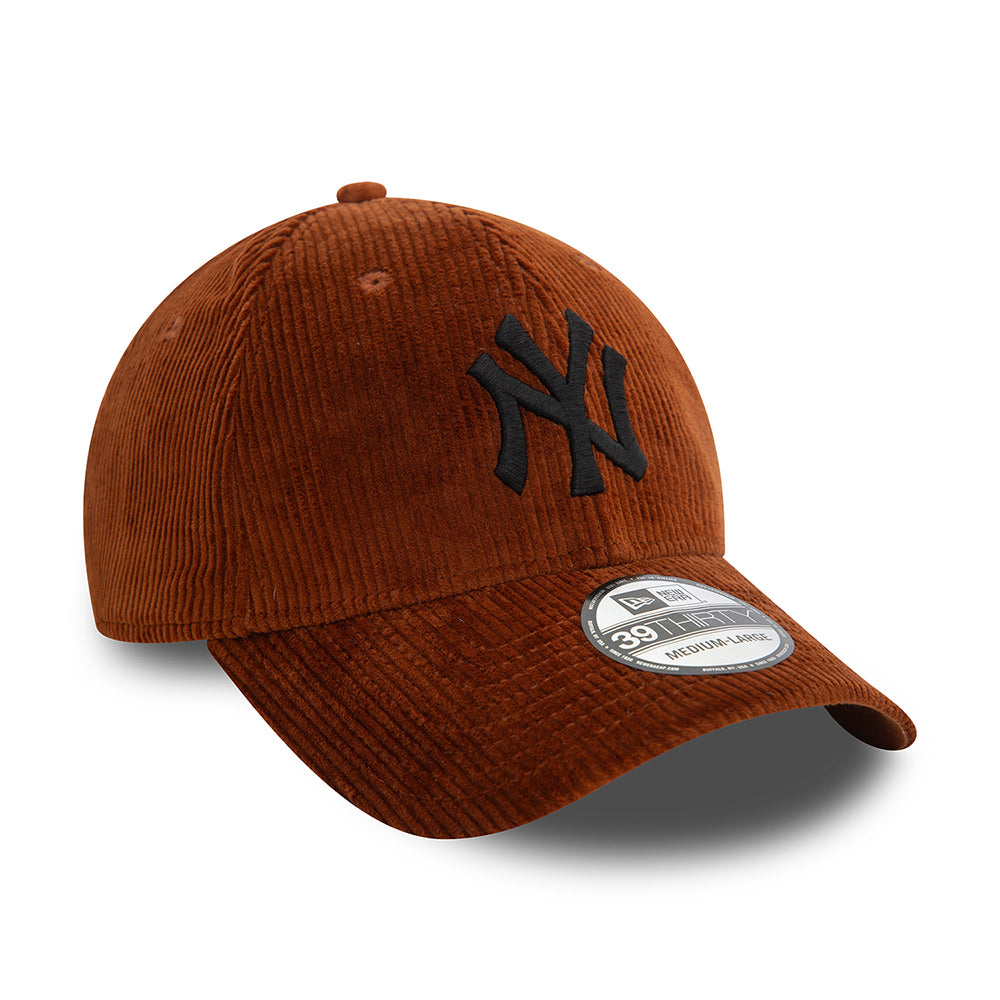 Gorra de béisbol 39THIRTY MLB Cord New York Yankees de New Era - Marrón-Negro