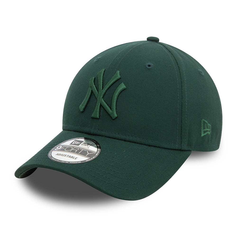 Gorra de béisbol 9FORTY MLB League Essential New York Yankees de New Era - Verde Oscuro