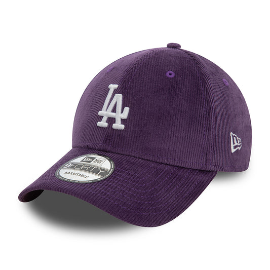 Gorra de béisbol 9FORTY MLB Cord L.A. Dodgers de New Era - Ciruela-Blanco