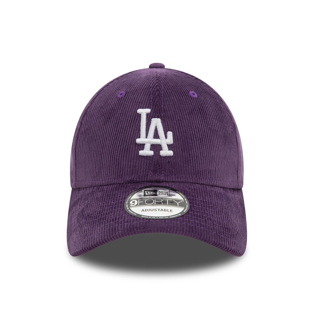 Gorra de béisbol 9FORTY MLB Cord L.A. Dodgers de New Era - Ciruela-Blanco