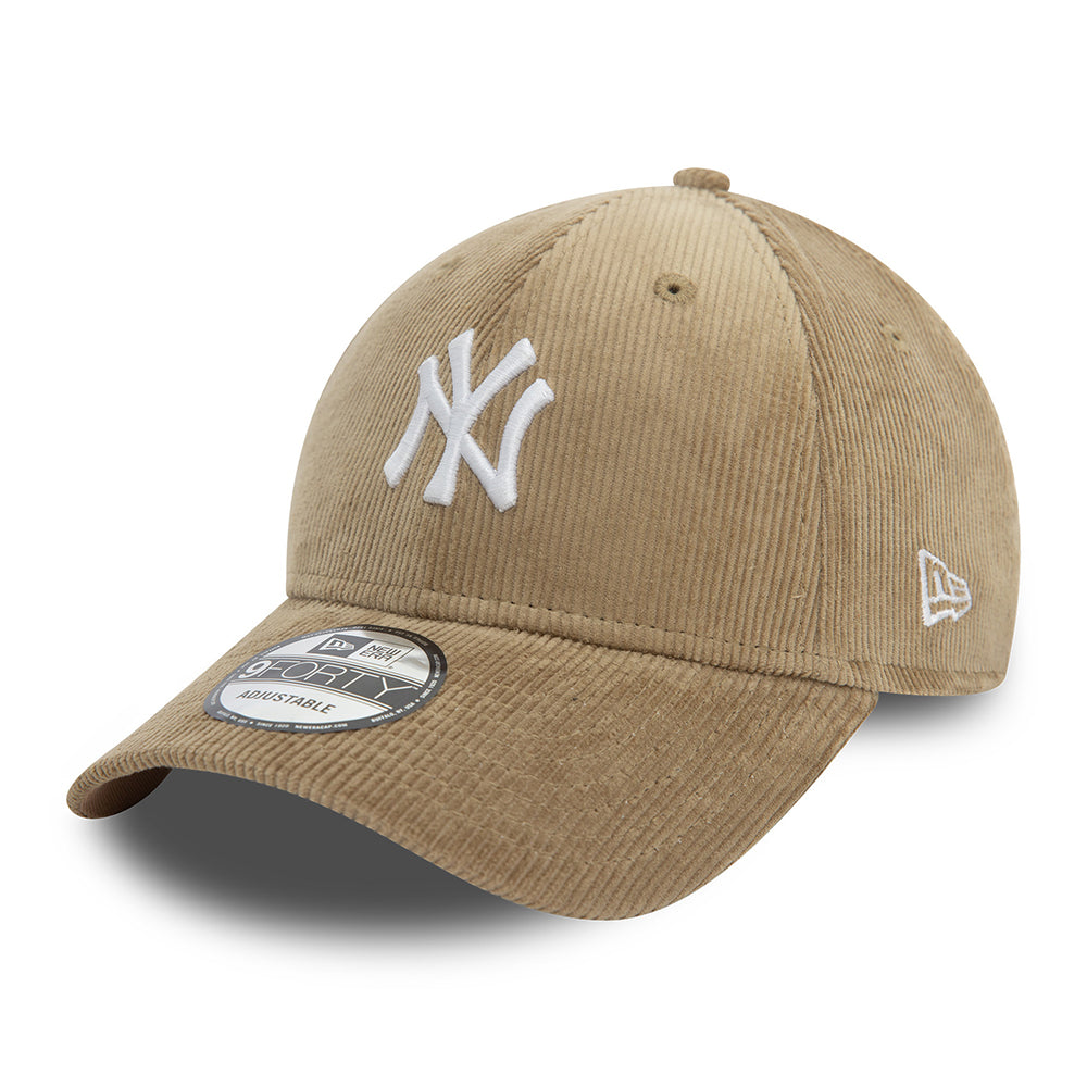 Gorra de béisbol 9FORTY MLB Cord New York Yankees de New Era - Gris Topo-Blanco