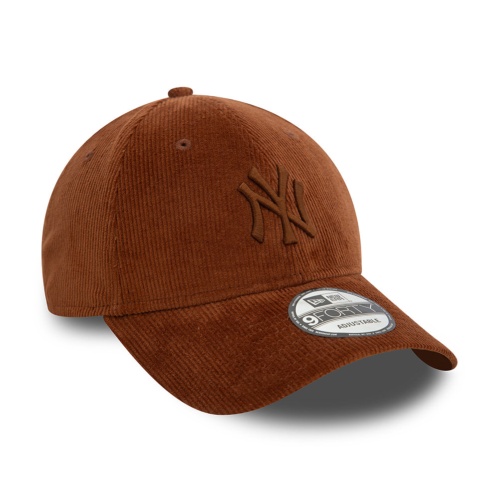 Gorra de béisbol 9FORTY MLB Cord New York Yankees de New Era - Rojo Óxido