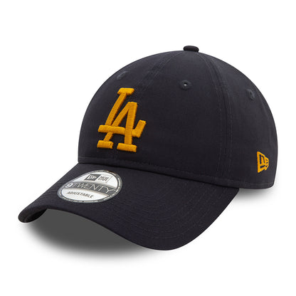 Gorra de béisbol 9TWENTY MLB League Essential L.A. Dodgers de New Era - Azul Marino-Mostaza