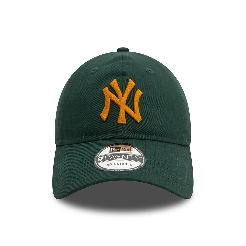 Gorra de béisbol 9TWENTY MLB League Casual de los New York Yankees de New Era - Verde Oscuro-Ámbar