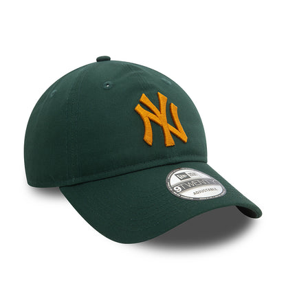 Gorra de béisbol 9TWENTY MLB League Casual de los New York Yankees de New Era - Verde Oscuro-Ámbar