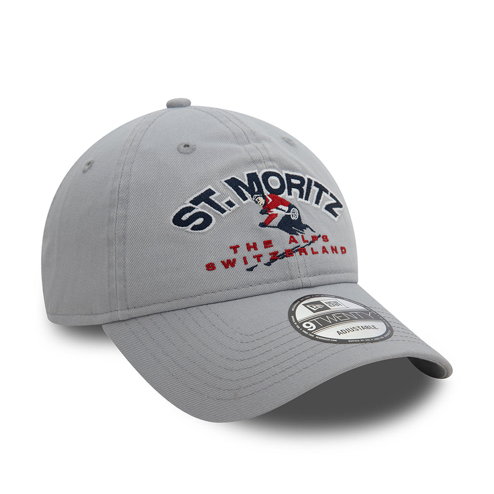 Gorra de béisbol 9TWENTY Washed Ski St. Moritz de New Era - Gris