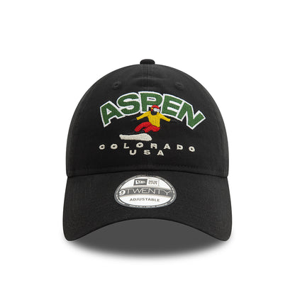 Gorra de béisbol 9TWENTY Washed Ski Aspen de New Era - Negro