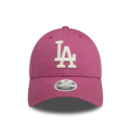 Gorra de béisbol 9FORTY MLB League Essential L.A. Dodgers de New Era - Malva-Blanco Roto