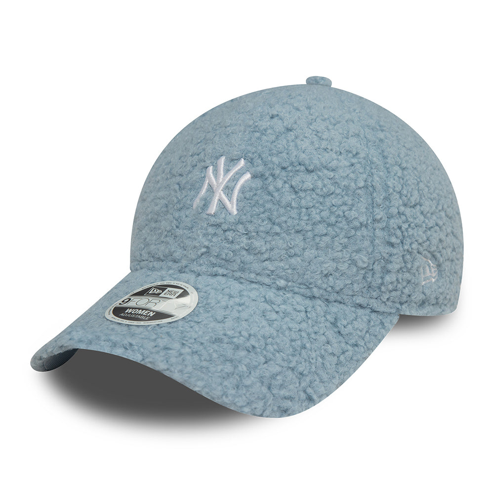 Gorra de béisbol 9FORTY MLB Borg New York Yankees de New Era - Azul Claro-Blanco