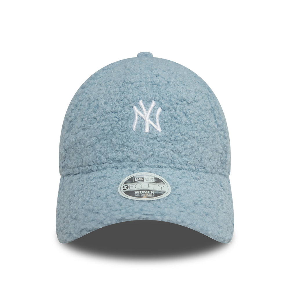 Gorra de béisbol 9FORTY MLB Borg New York Yankees de New Era - Azul Claro-Blanco