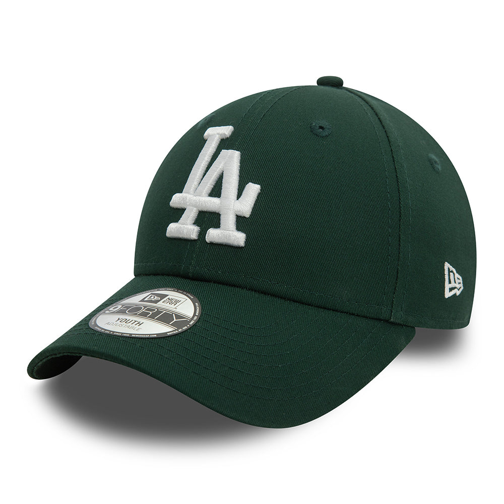 Gorra de béisbol niños 9FORTY MLB League Essential L.A. Dodgers de New Era - Verde Oscuro-Blanco