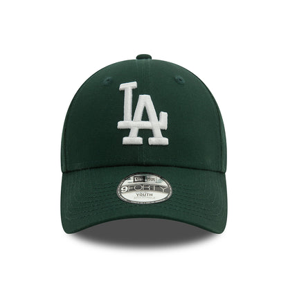 Gorra de béisbol niños 9FORTY MLB League Essential L.A. Dodgers de New Era - Verde Oscuro-Blanco