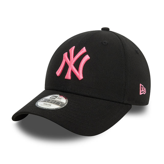 Gorra de béisbol niños 9FORTY - MLB Neon New York Yankees de New Era - Negro-Rosa Neon