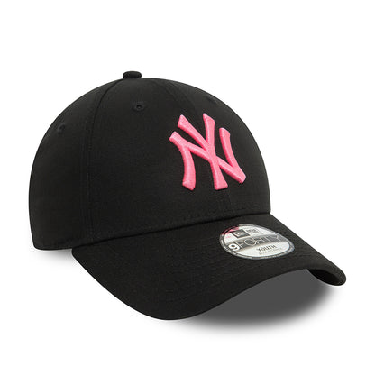 Gorra de béisbol niños 9FORTY - MLB Neon New York Yankees de New Era - Negro-Rosa Neon