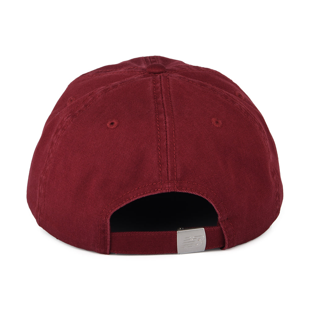 Gorra de béisbol Classic NB visera curvada de New Balance - Rojo Oscuro