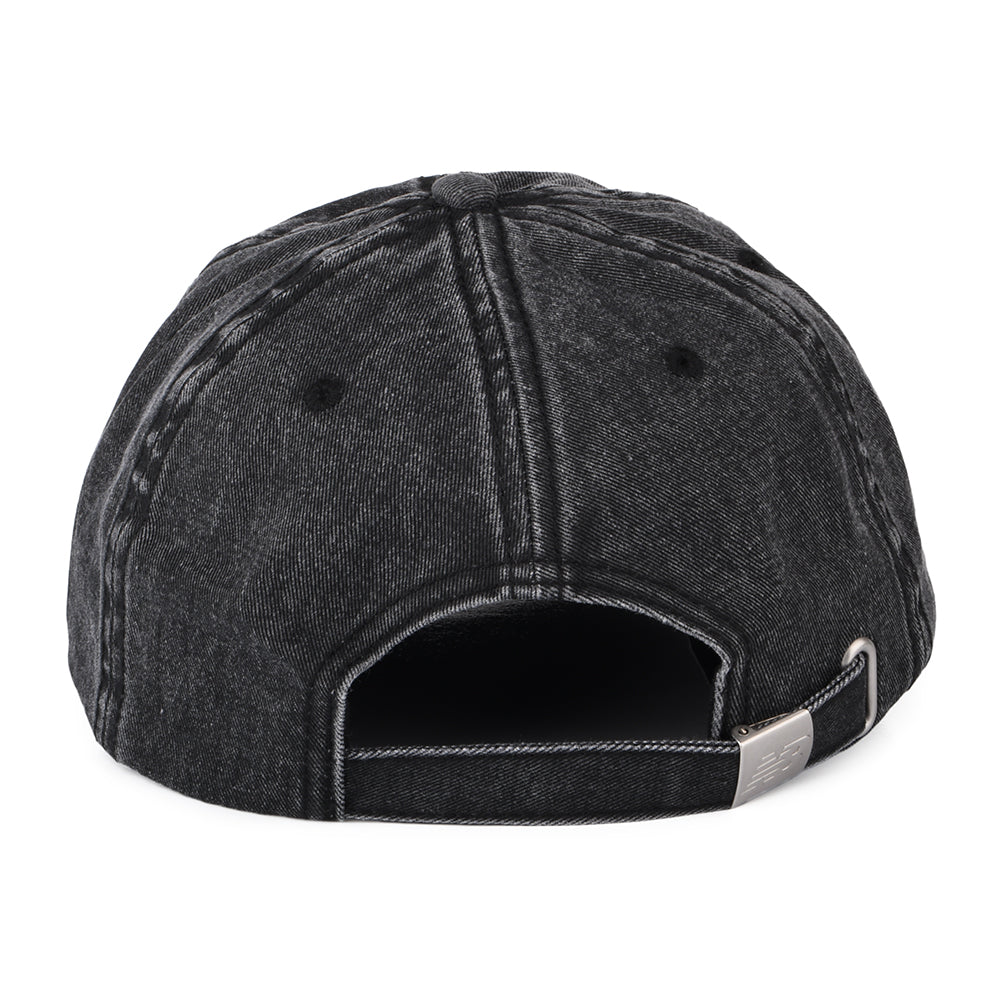 Gorra de béisbol Seasonal de algodón lavado de New Balance - Negro