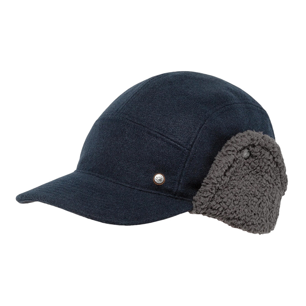 Gorra 5 paneles reciclado con orejeras de Sunday Afternoons - Azul Oscuro