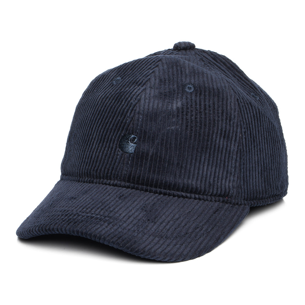 Gorra de béisbol Harlem de pana Wale de Carhartt WIP - Azul Oscuro